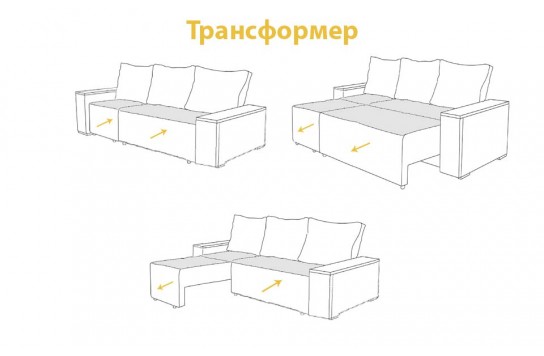 Диван-трансформер Келли-3: идеальный выбор для уютной гостиной!