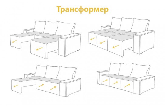 Диван-трансформер Вектор-3: идеальное решение для уютного пространства.