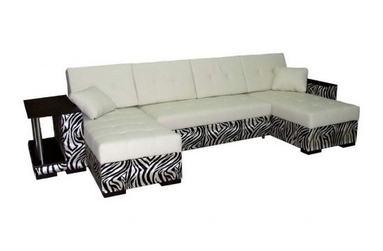 Ультра удобный угловой диван Атланта-П с встроенным столиком